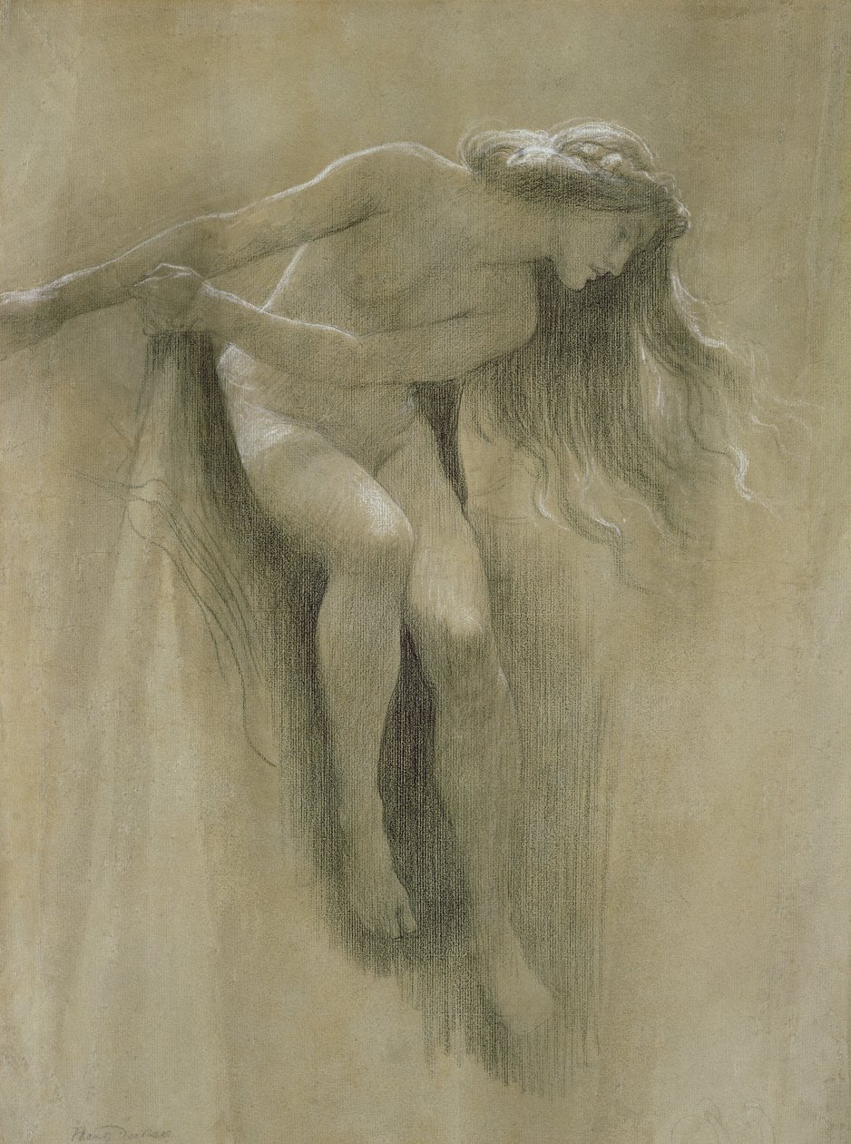 Female Nude Study by John Robert Dicksee