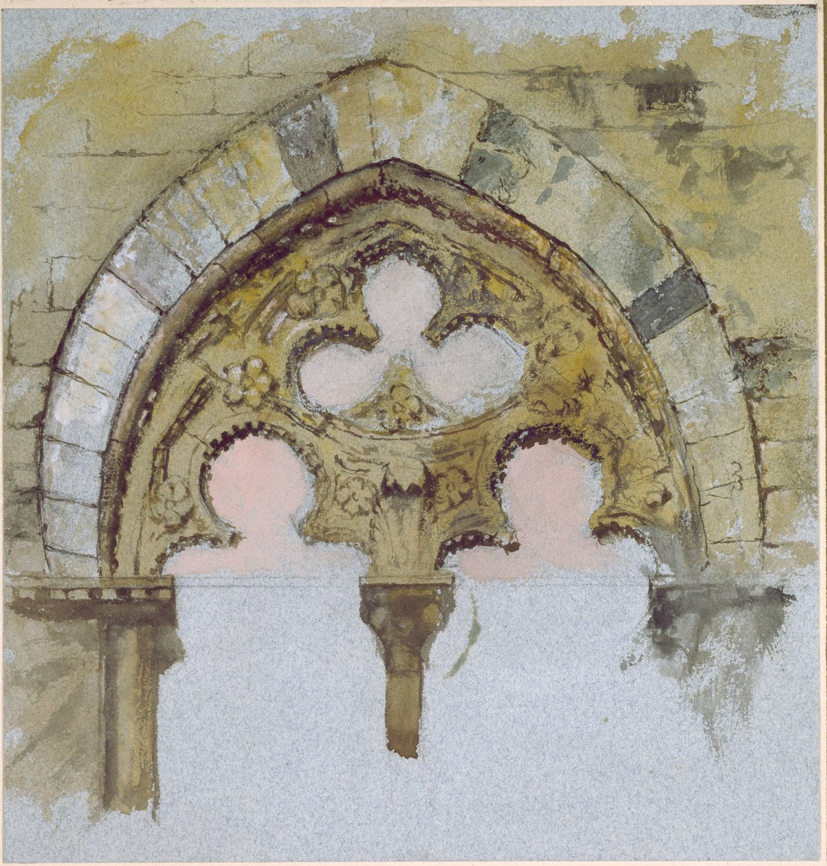 A Window of the Palazzo Tolomei, Siena by John Ruskin