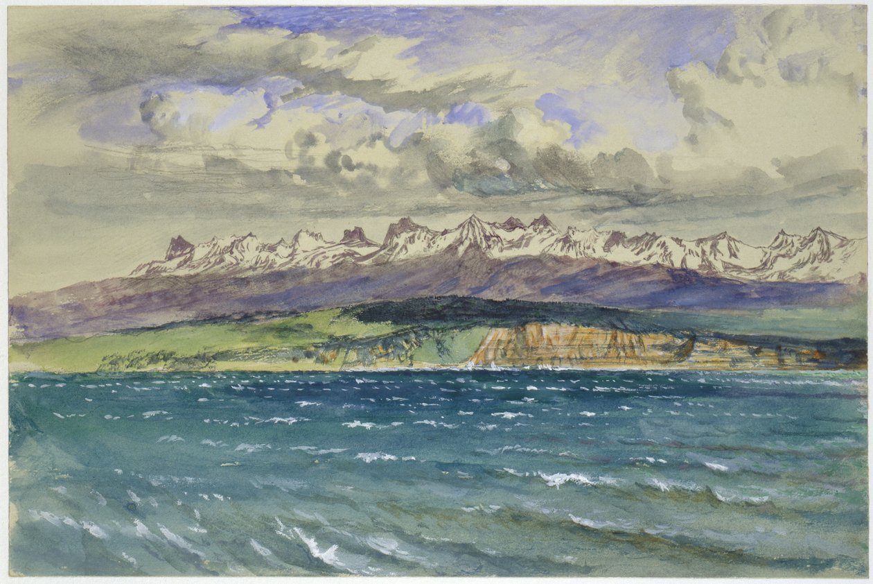 Afternoon in Spring, with south Wind, at Neuchâtel, 30 April 1869 by John Ruskin