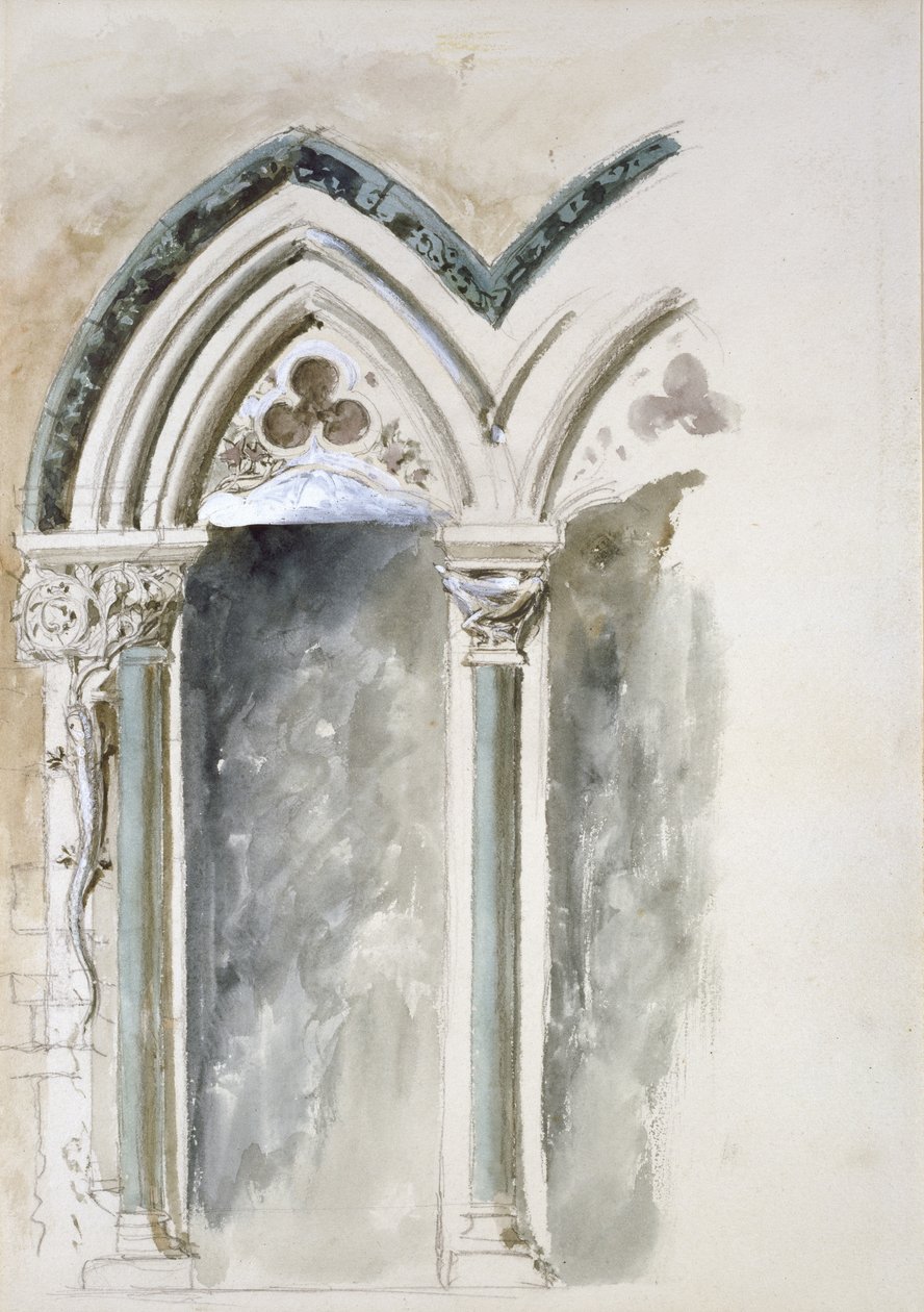 Design Studies for Capitals for the University Museum, Oxford by John Ruskin