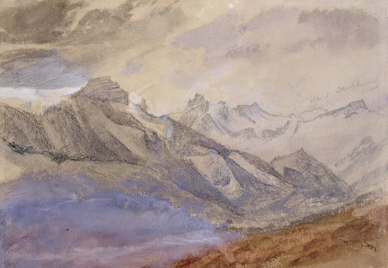 Mont Dauphiny, near Chartreuse by John Ruskin