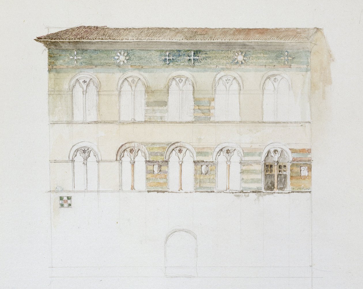 The Palazzo Gambacorti, Pisa, 27 - 30 April 1872 by John Ruskin