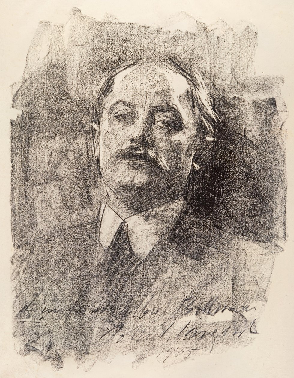 Portrait of Albert Belleroche by John Sargent Noble