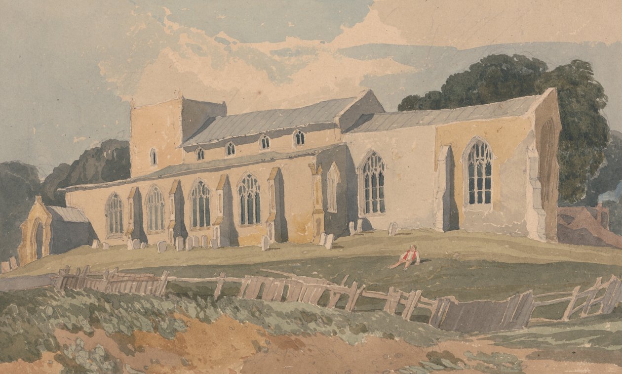 Blickling Church, Norfolk, from the South-East by John Sell Cotman