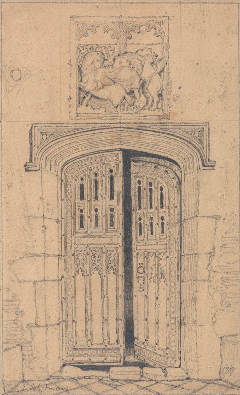 South Door, Arminghall Hall, Norfolk by John Sell Cotman
