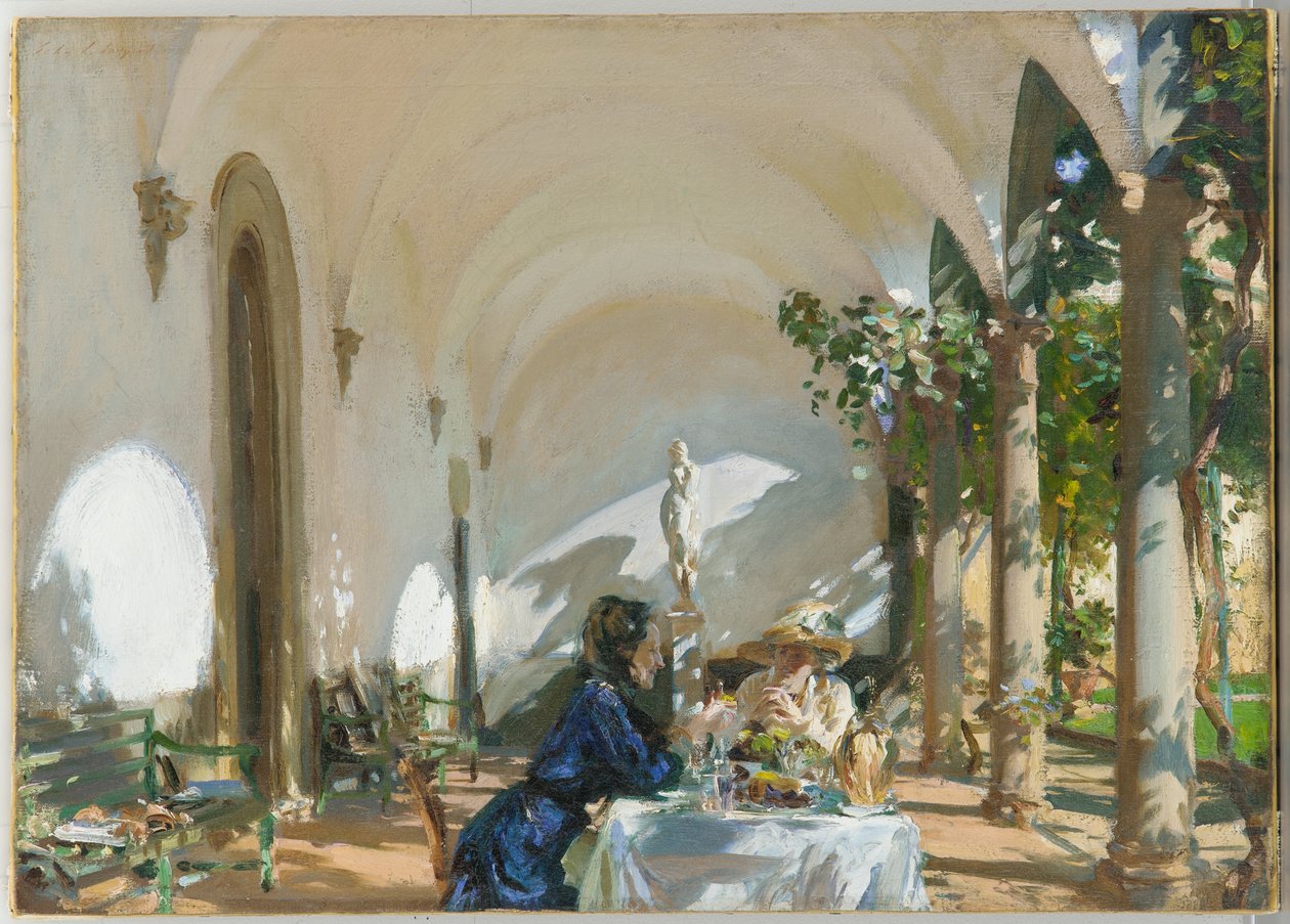 Breakfast in the Loggia, 1910 by John Singer Sargent