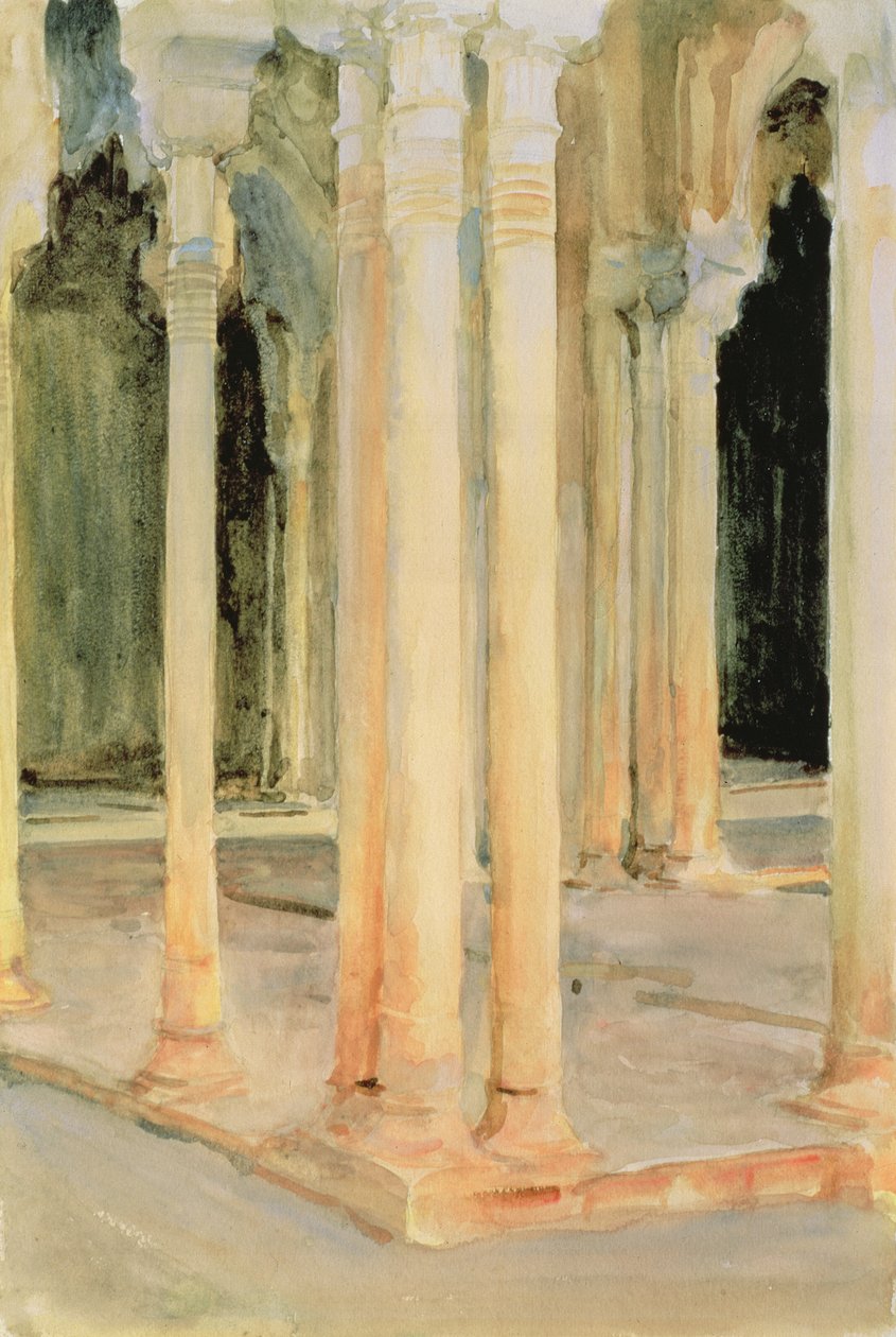 Court of the Lions, c.1912 by John Singer Sargent