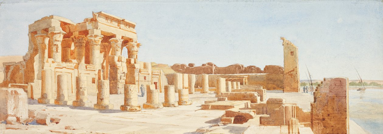 Temple at Kom-Ombo, Upper Egypt by John Somerscales