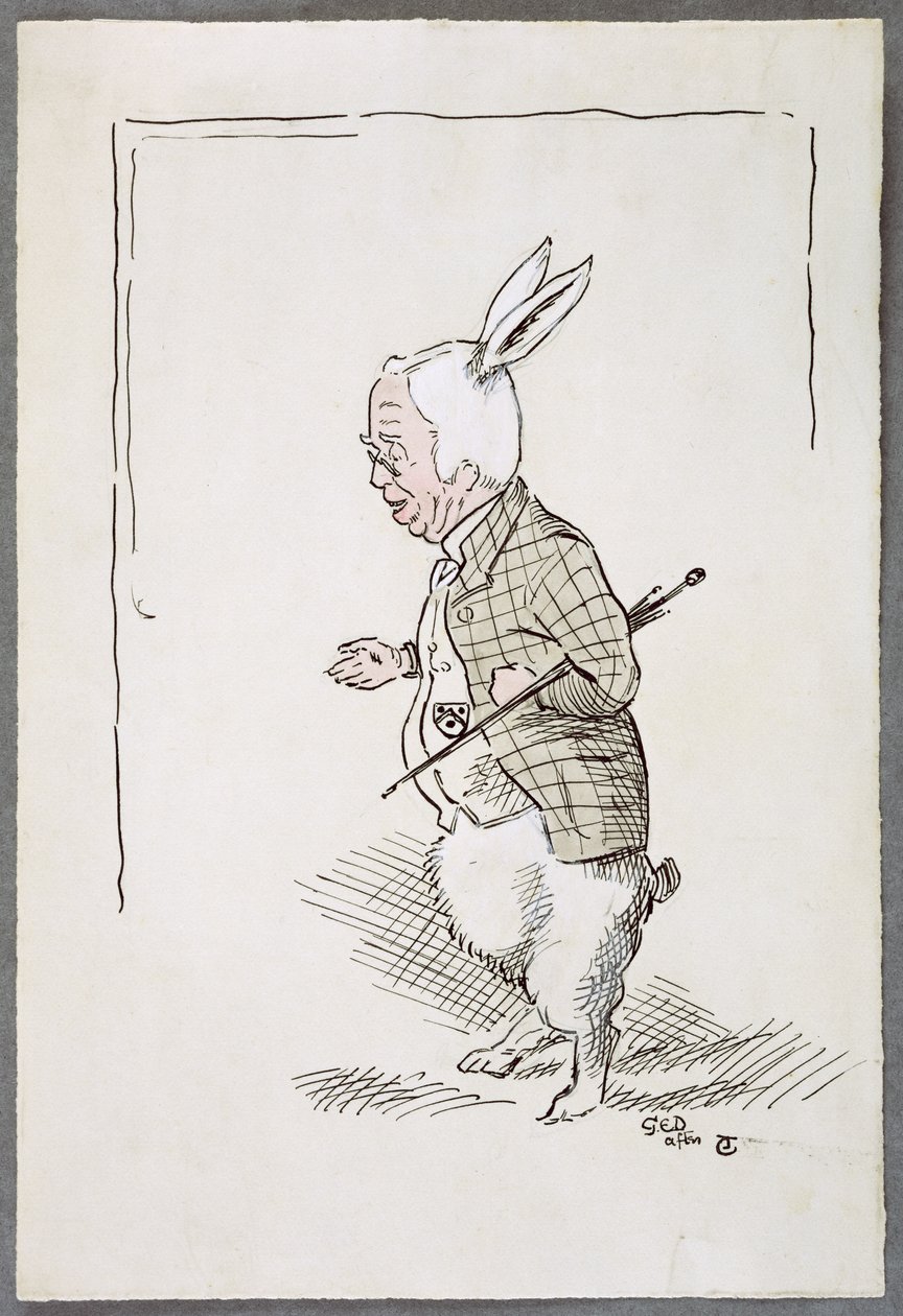 William Archibald Spooner as the White Rabbit by John Tenniel