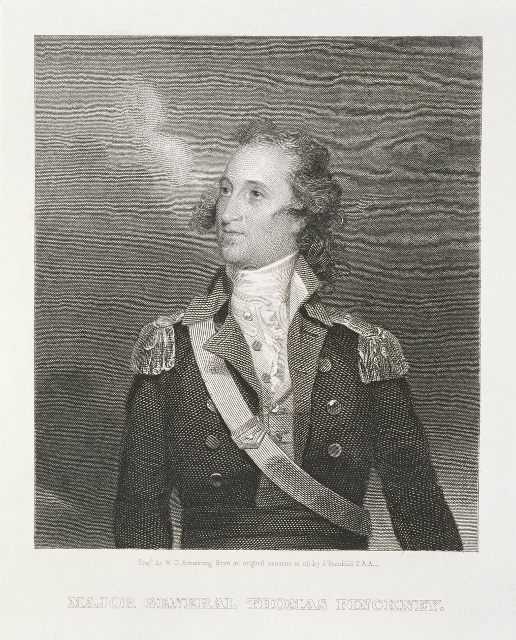 Major General Thomas Pinckney (1750-1828) engraved by William G. Armstrong by John Trumbull