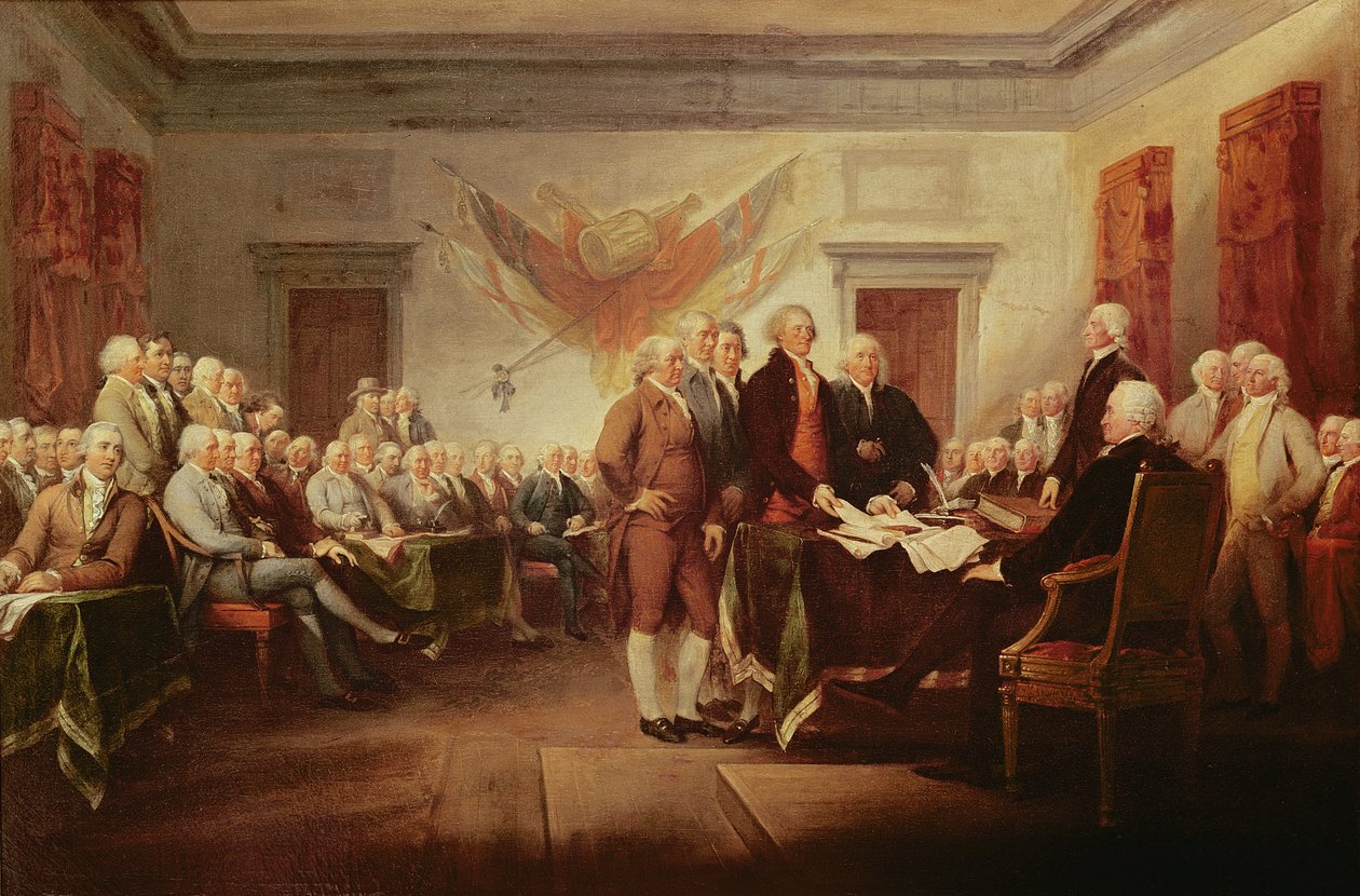 Signing the Declaration of Independence, 4th July 1776 by John Trumbull