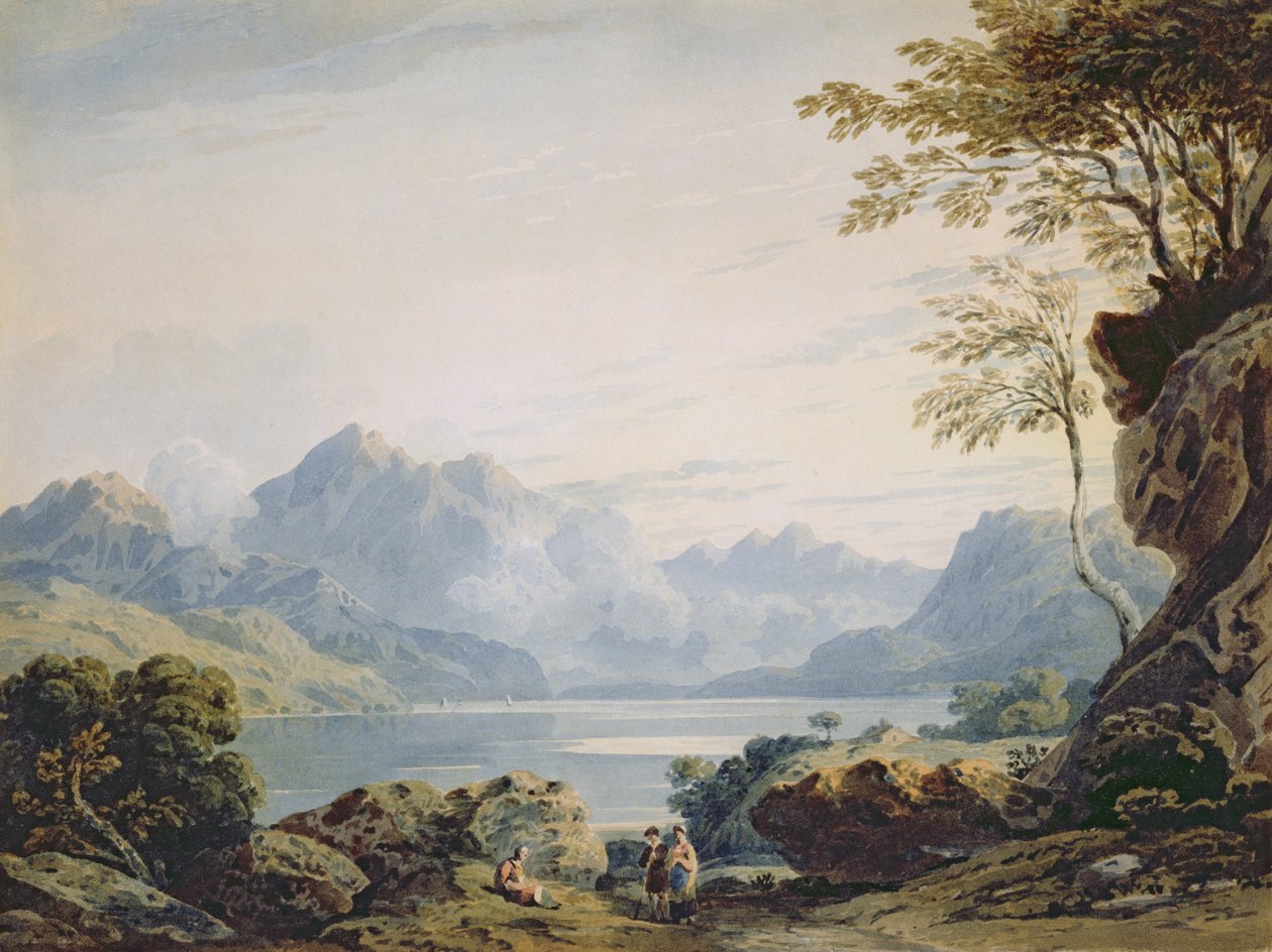 Lake in Snowdonia by John Varley