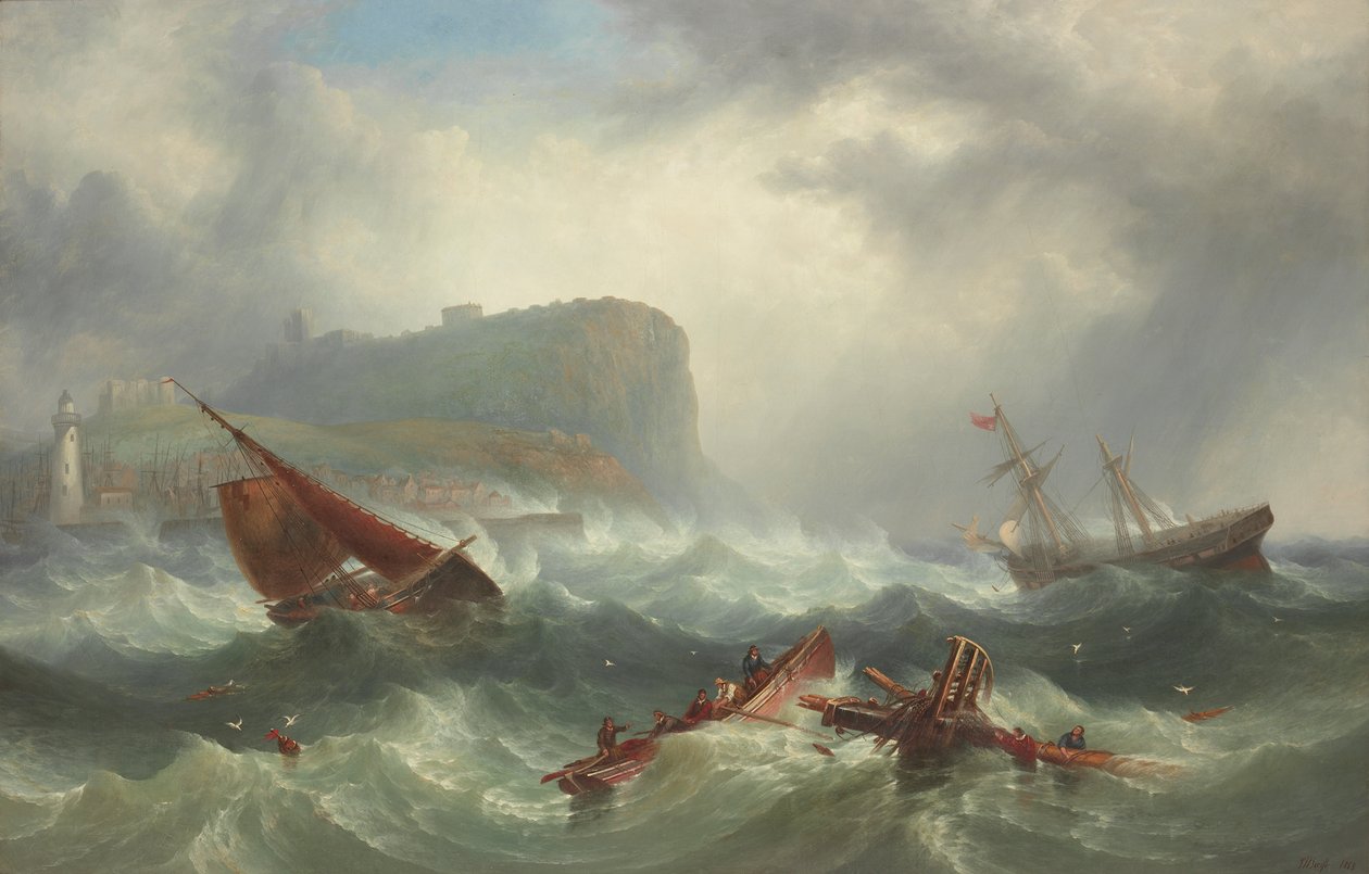 Wreck off Scarborough by John Warkup Swift
