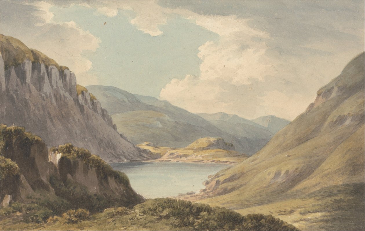 Llyn Geirionedd not Far from Trefriew, on the River Conway, Carnarvonshire by John Warwick Smith