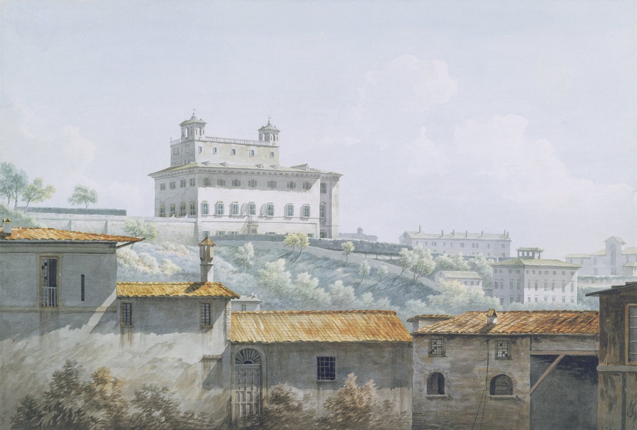 The Villa Medici, Rome, 1784 by John Warwick Smith