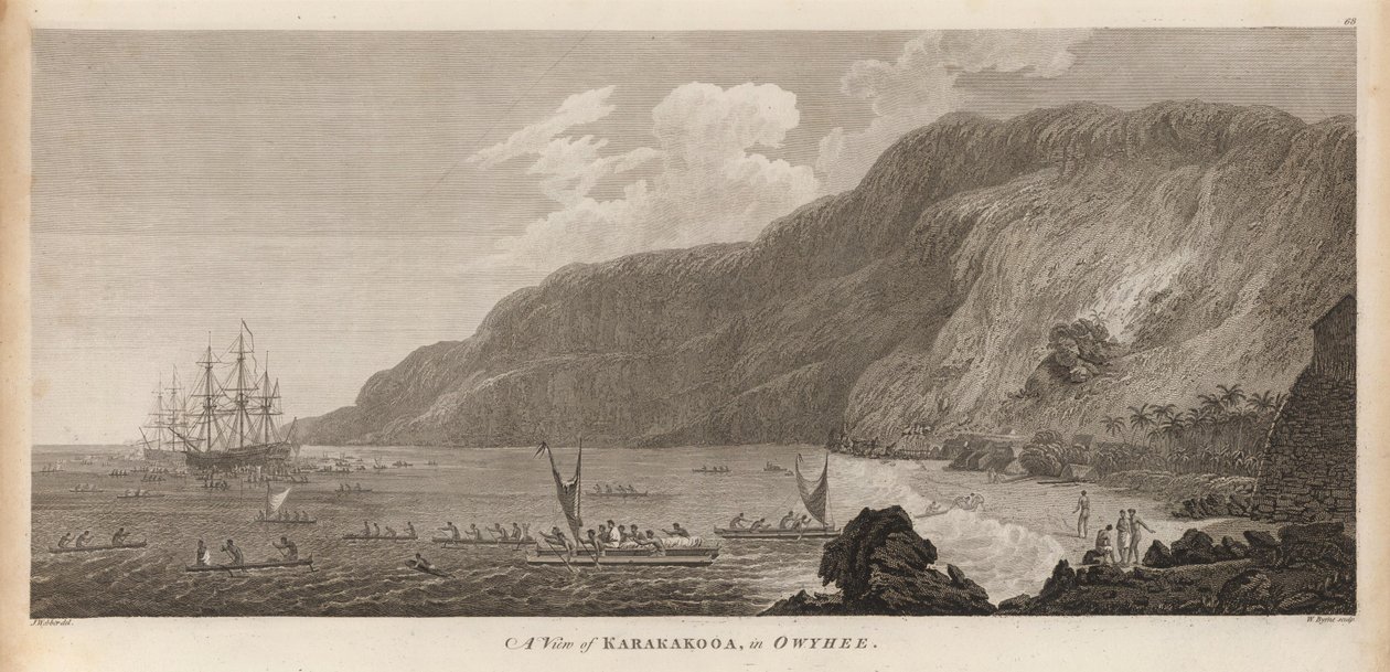 A View of Karakokooa, in Owyhee by John Webber