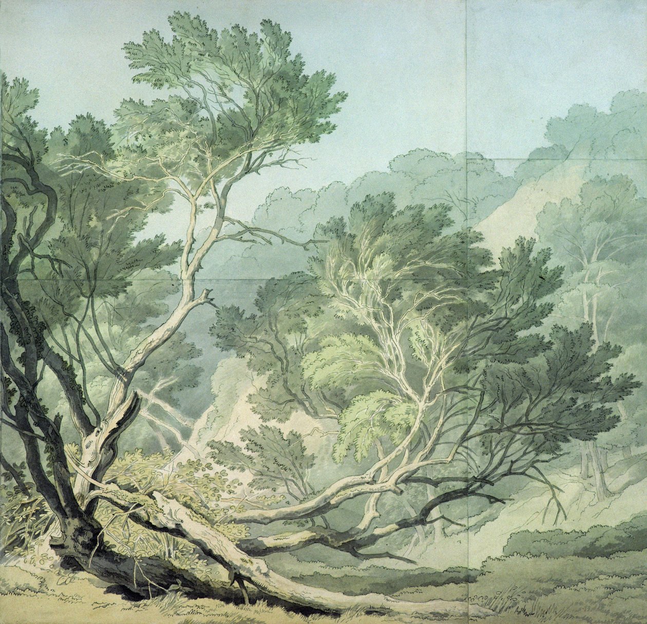 View Near Fordlands, Exeter by John White Abbott