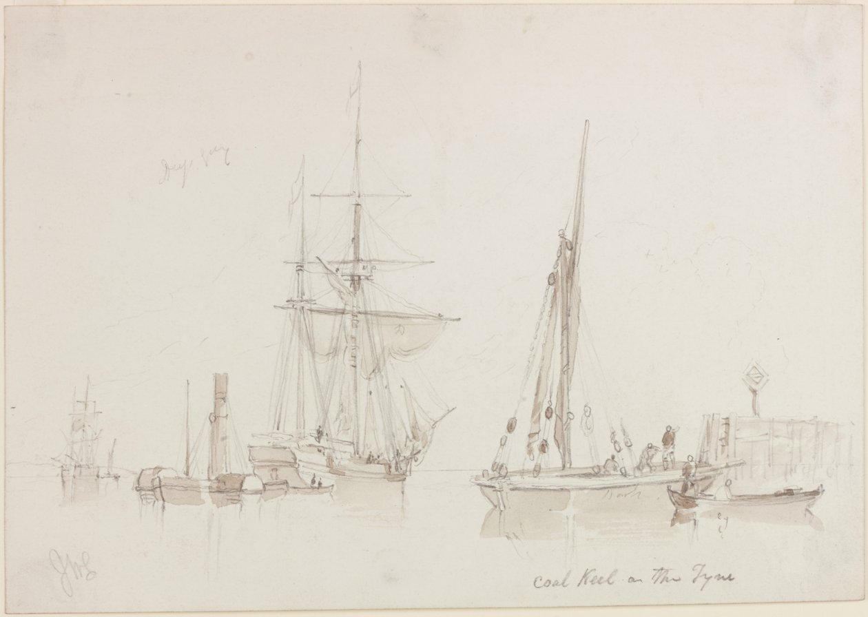 Coal Keel on the Tyne by John Wilson Carmichael
