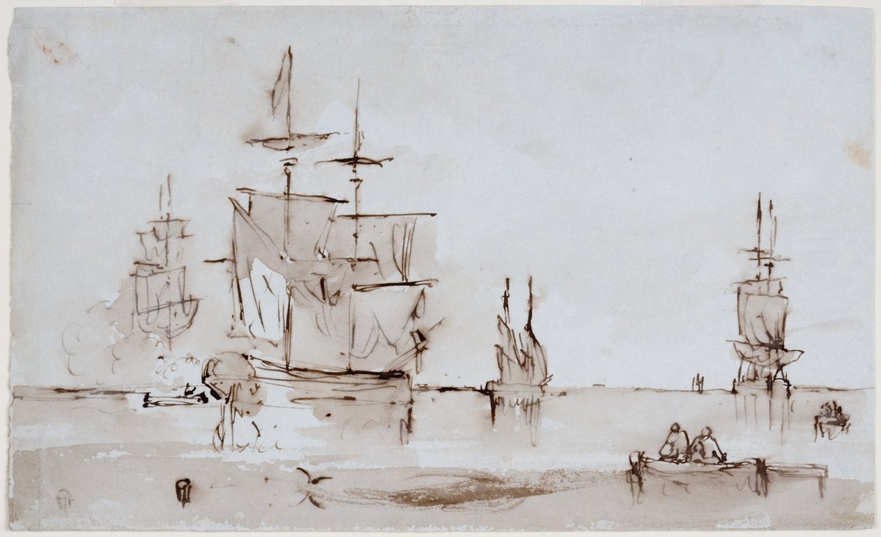 Compositional Study for a Seascape by John Wilson Carmichael