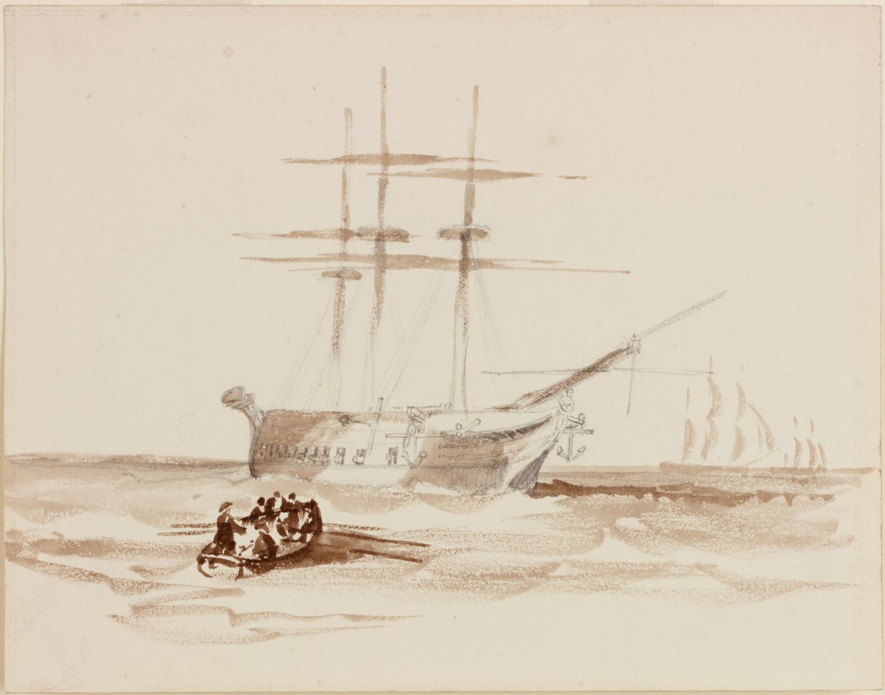 Compositional Study for a Seascape by John Wilson Carmichael
