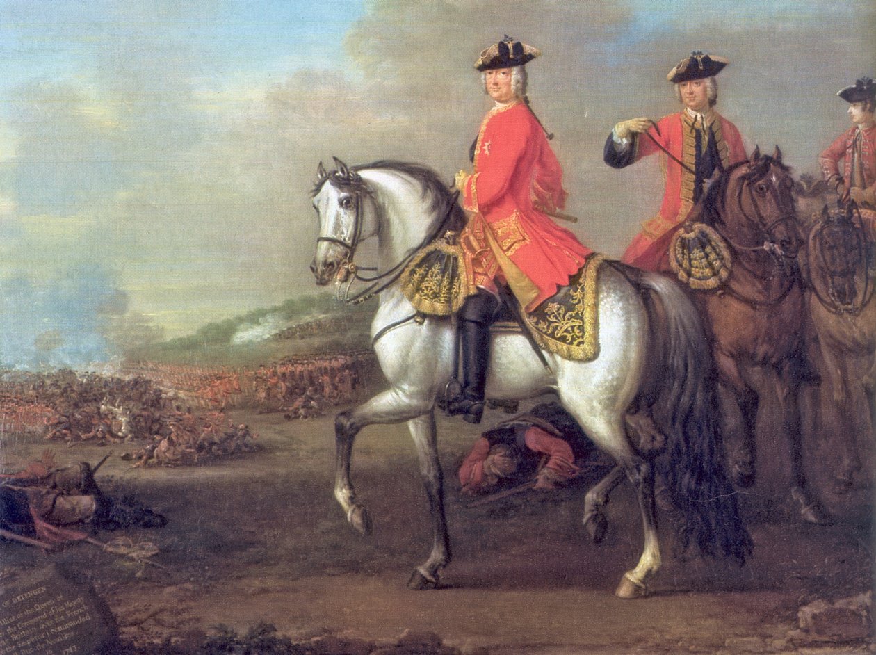 George II of Great Britain in the Battle of Dettingen by John Wootton