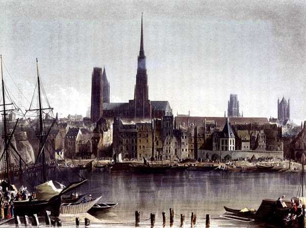 View of Rouen, from 
