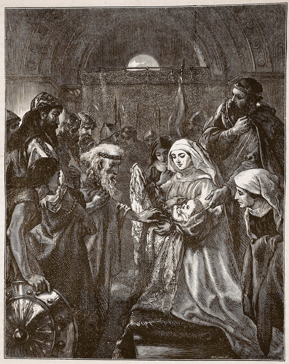 Edward Presenting His Infant Son to the Welsh, Illustration from 