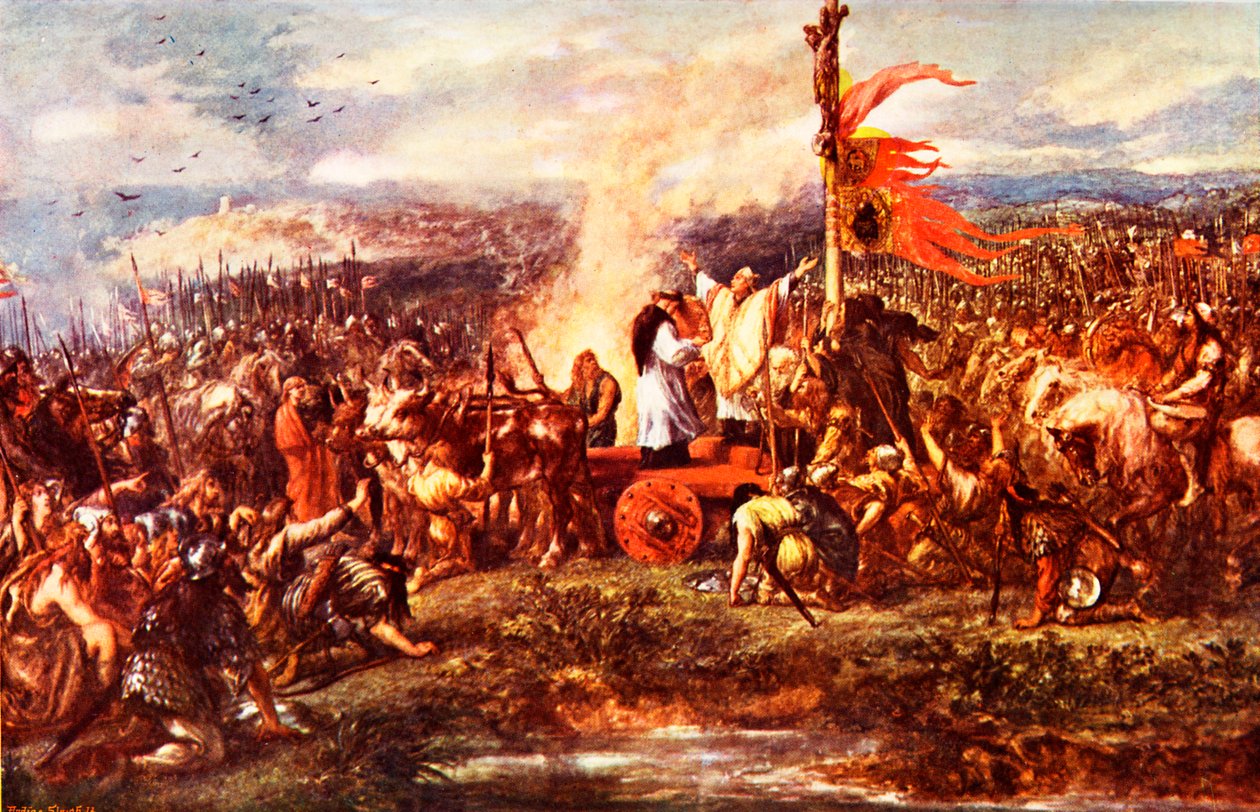 The Battle of the Standard by John (after) Gilbert