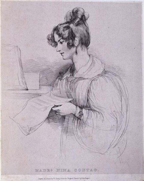 Mademoiselle Nina Sontag, engraved by William Sharp by John (after) Hayter