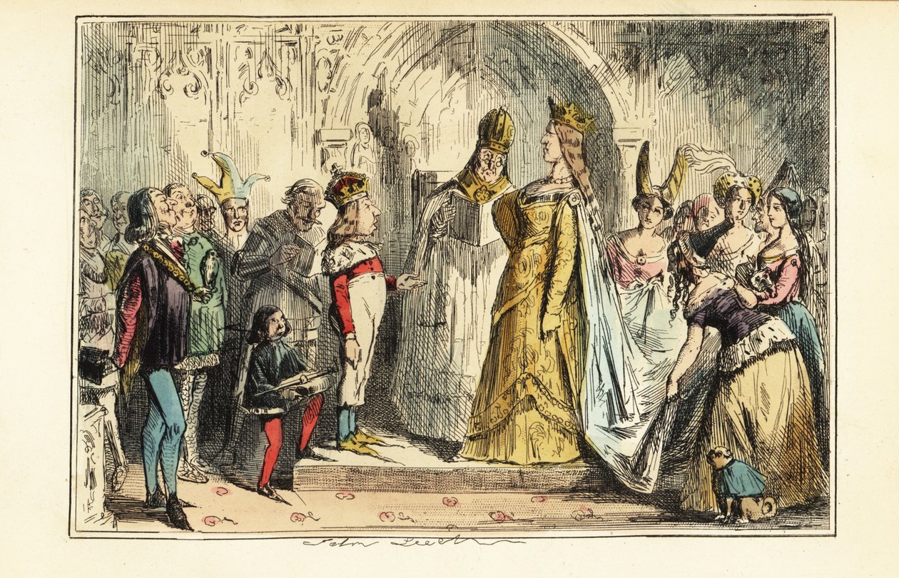 King Henry VI of England married to Margaret of Anjou at Titchfield Abbey, 23 April 1445 by John (after) Leech