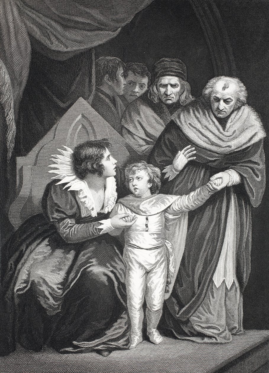 Elizabeth Woodville surrendering her son by John (after) Opie