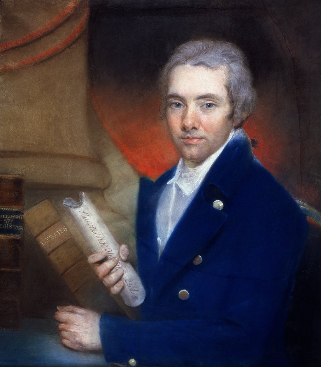 Portrait of William Wilberforce by John (after) Russell
