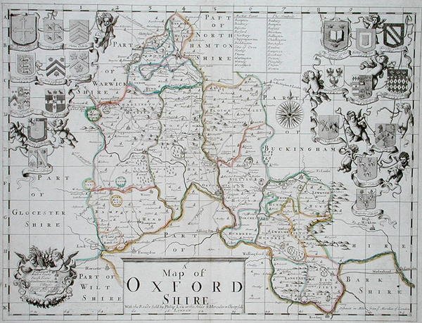 Map of Oxfordshire by John (after) Sellar