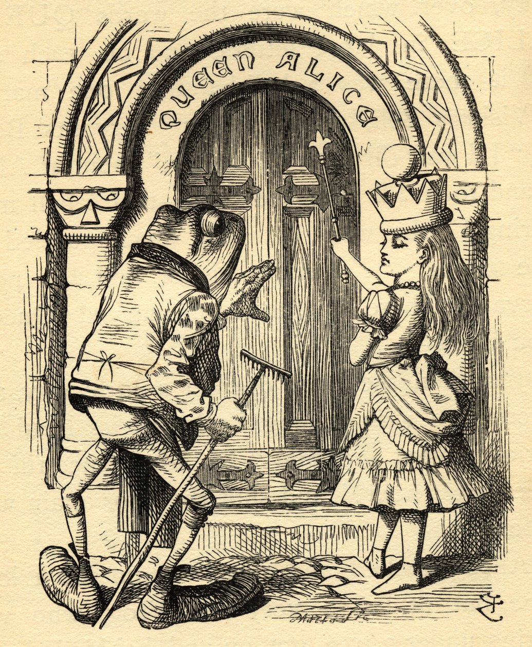 Alice and the Frog, illustration from 