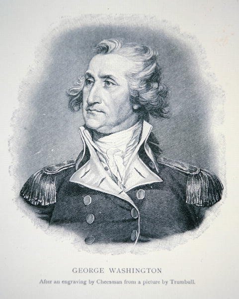 George Washington, engraved by Thomas Cheesman by John (after) Trumbull