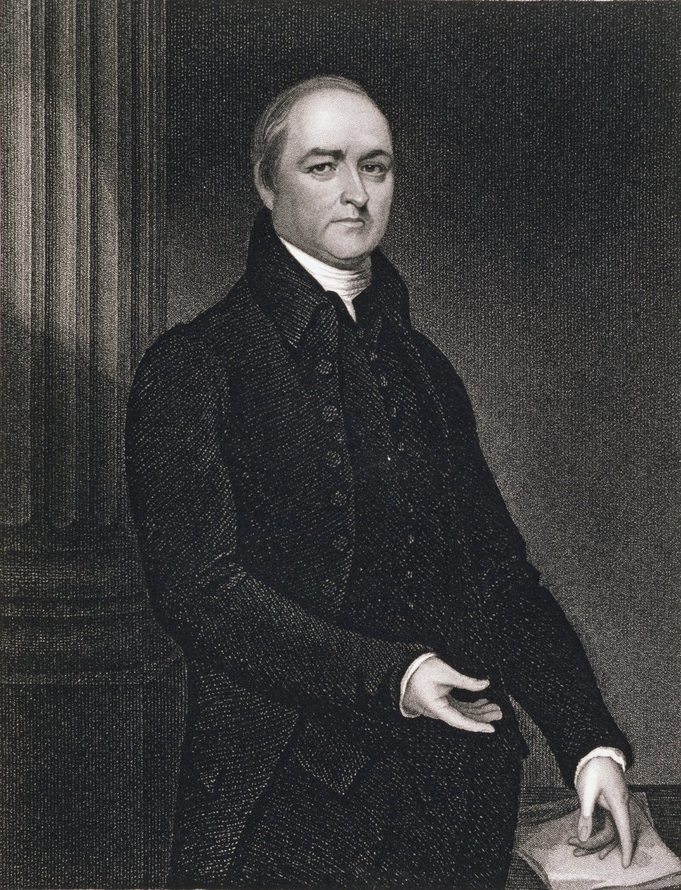 Revd. Timothy Dwight (1752-1817) engraved by John B. Forrest (1814-70) by John (after) Trumbull
