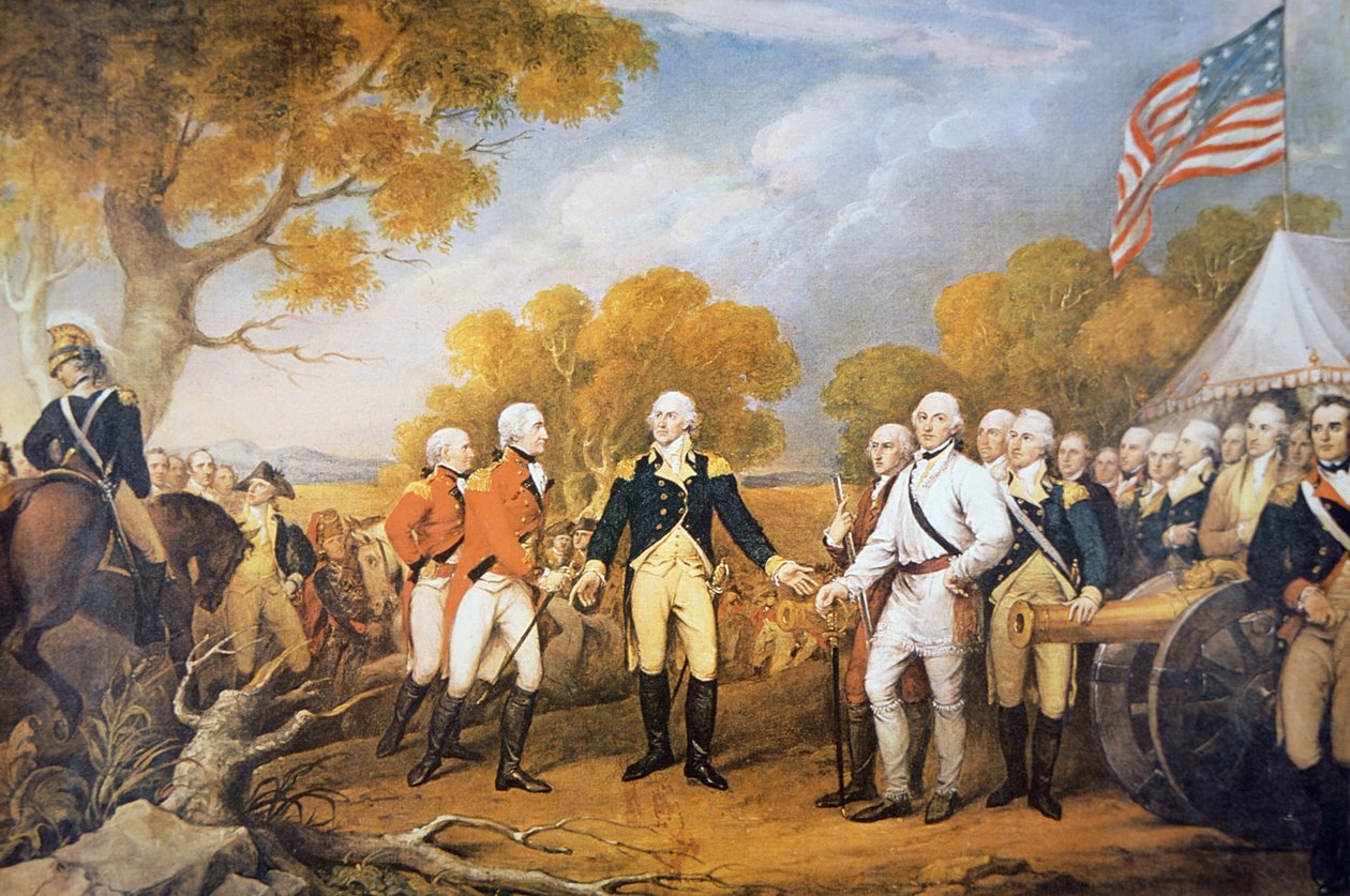 Surrender of General Burgoyne at Saratoga, New York by John (after) Trumbull