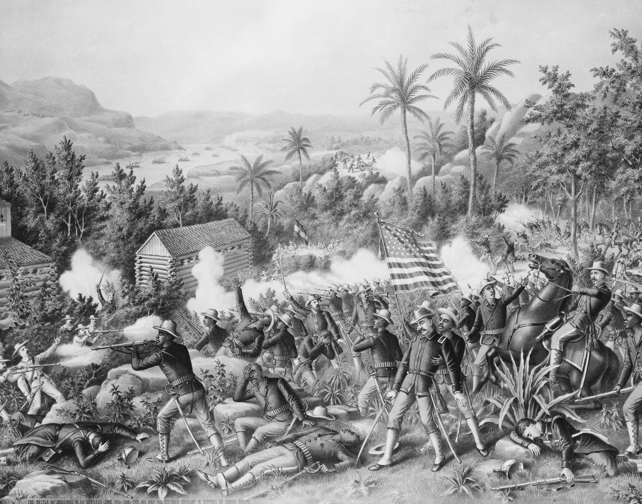 Battle of Las Guasimas, June 24 by Walter Charles Mills