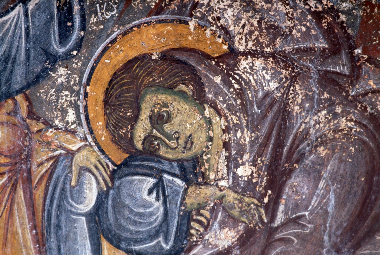 Figure of saint, by Ioannis Pagomenos (detail) by Walter Charles Mills