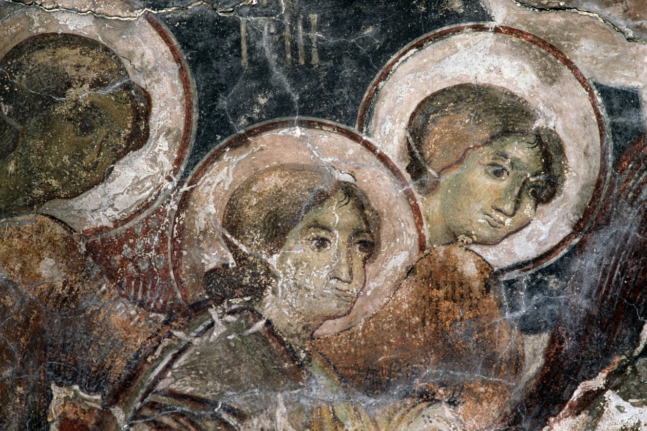 Frescoes in Church of Metamorphosis tou Sotiros, Kefali, Crete, Greece by Walter Charles Mills