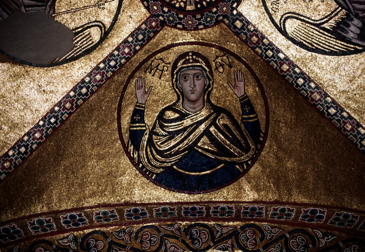 Mosaic of the Katholikon, monastery of Hosios Loukas by Walter Charles Mills