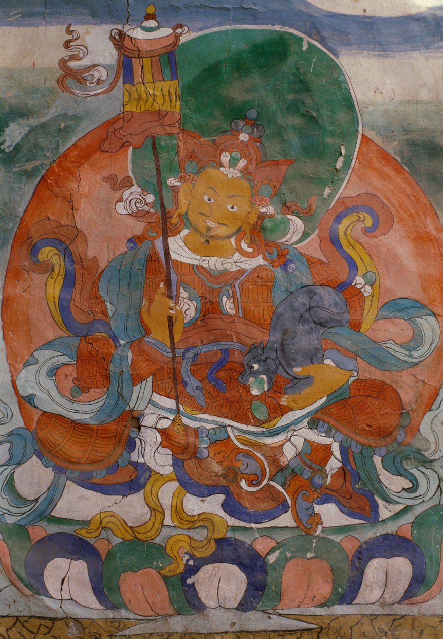 Mural painting from Lamaist Monastery of Hemis, Laddakh, India by Walter Charles Mills