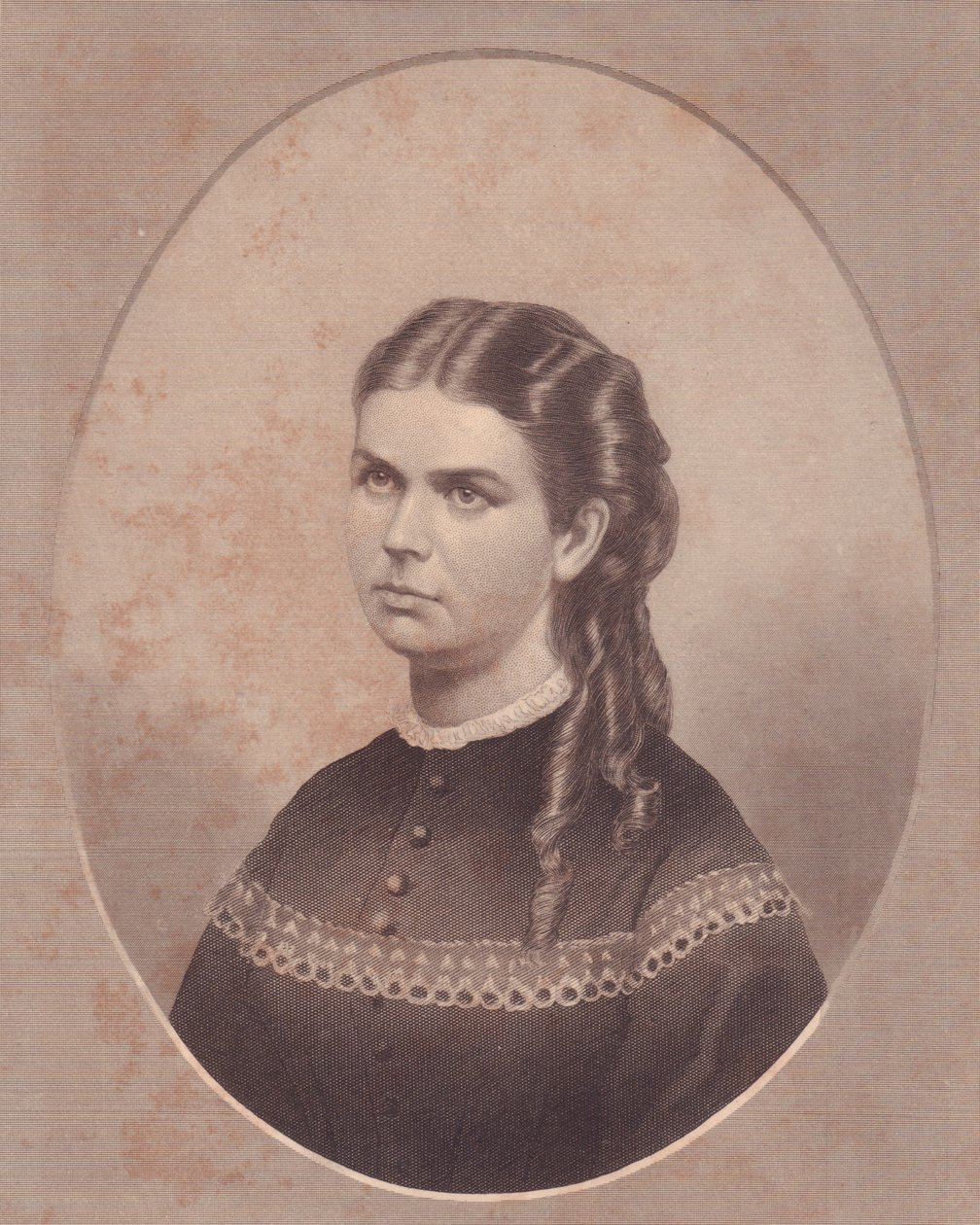 Portrait of Ada Kinsman, wife of Reverend Edward Archibald Wanless by Walter Charles Mills
