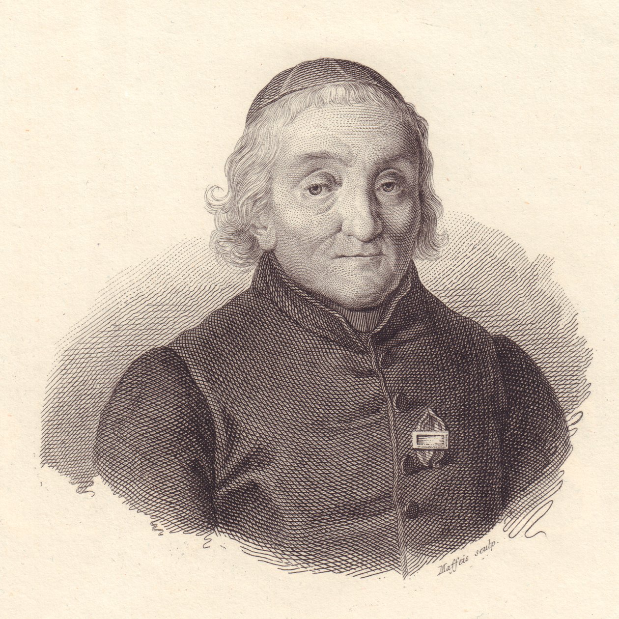 Portrait of Pietro Tamburini, Italian theologian by Walter Charles Mills