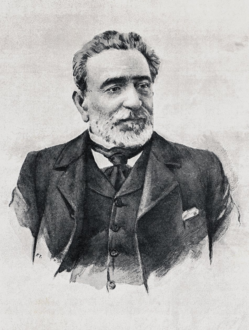 Portrait of Praxedes Mateo Sagasta, Spanish Prime Minister by Walter Charles Mills