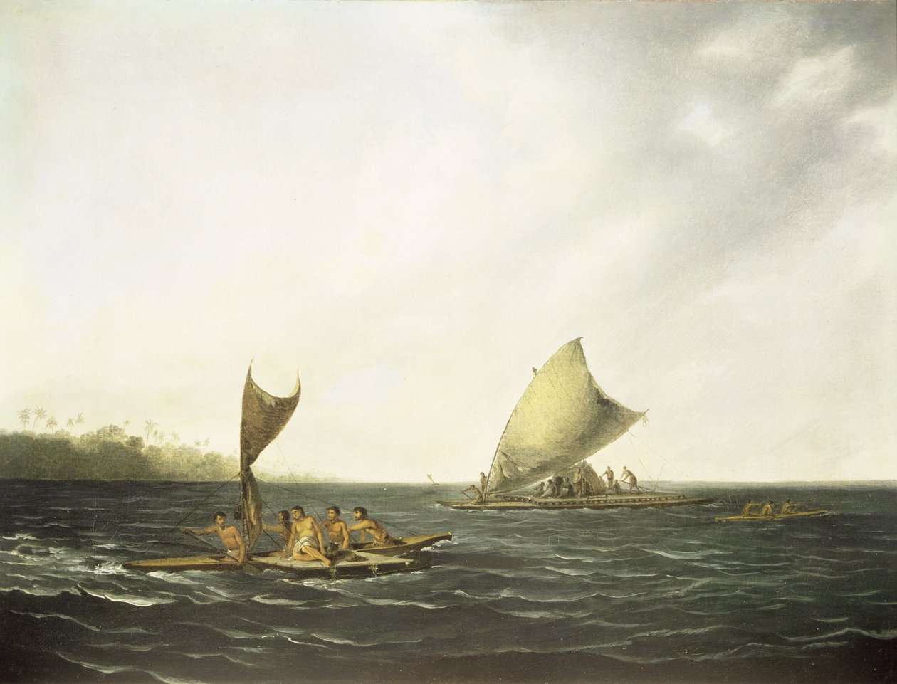 Tonga Canoes by John (attr. to) Webber