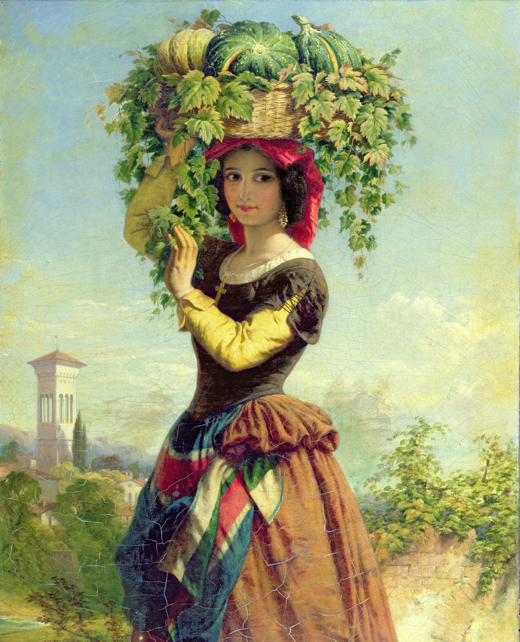 An Italian Fruit Seller by John Adam P. Houston