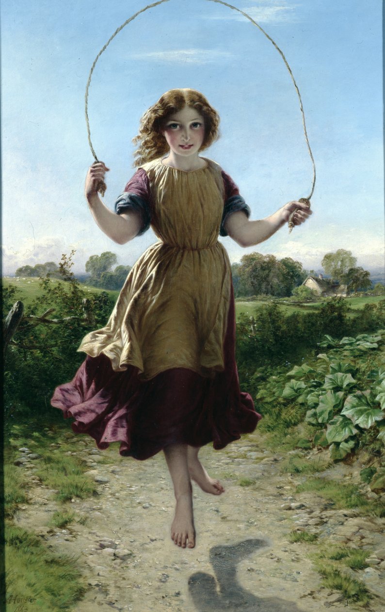 Girl Skipping by John Adam P. Houston