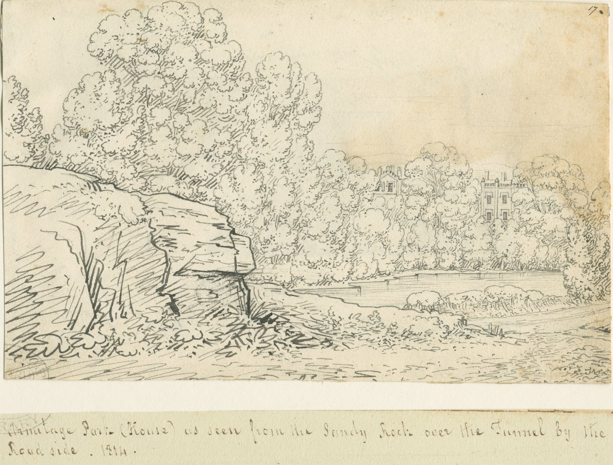Armitage Park: Pen Drawing by John Allport