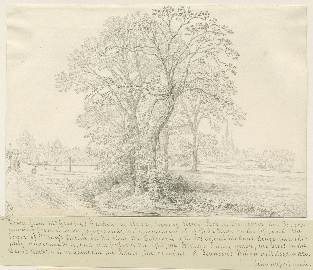 Lichfield - View across Stowe Pool by John Allport